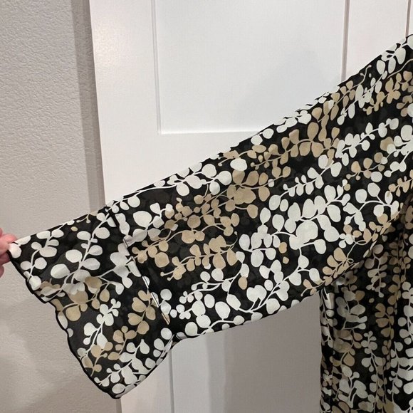 Club Z Collection Womens Plus Size Blouse Tank Top Yellow Black XL 1X - Picture 4 of 9